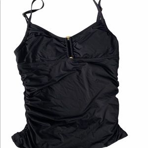 Size Medium Black Tankini Swim Top